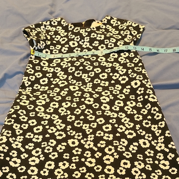 Gymboree Girls Size 8 Floral Black & White Dress EUC Cute Bow On Back Top Zipper - Picture 5 of 9